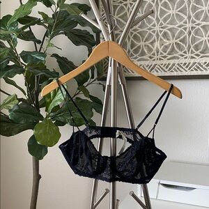 Free People | Reya Lace Underwire Bra (Black) - 36C